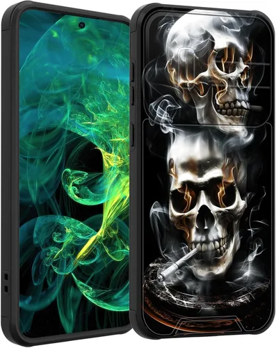 Vista 310 de Funda para Galaxy A16 5G con cubierta para cámara deslizante, resistente de doble capa, híbrida, a prueba de golpes, funda protectora resistente