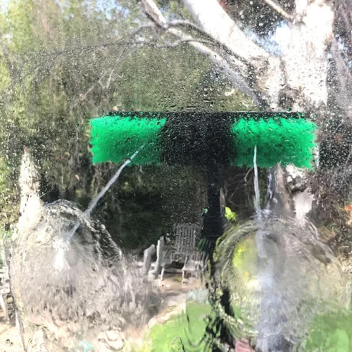 Vista 7 de Kit de cepillo y poste de limpieza de panel solar de alcance de 24 pies Sistema de limpieza de ventanas Sistema de limpieza de paneles solares