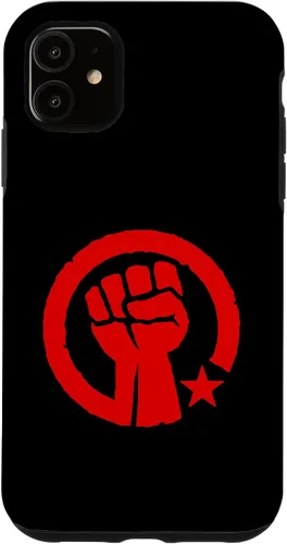 Vista 5 de Funda para iPhone 14 Rebel Red Socialist Fist
