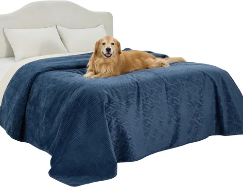 Vista 35 de Bedsure Funda de cama impermeable lavable para perros, manta impermeable para sofá y cama individual, protector ligero de muebles para mascotas