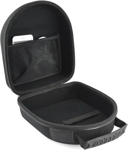 Vista 3 de Geekria Funda protectora protectora para auriculares de gran tamaño, funda protectora de repuesto para viaje con almacenamiento de cables