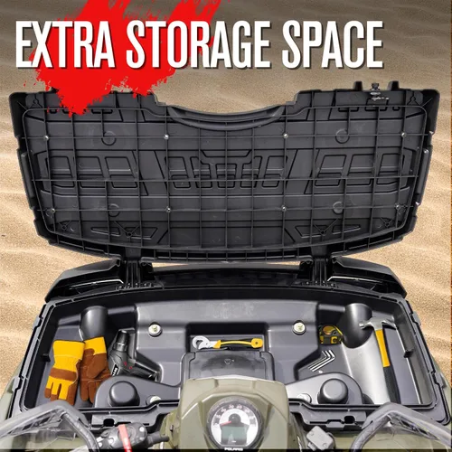 Vista 8 de A & UTV PRO Kit de caja de almacenamiento inferior y cubierta de servicio frontal para Polaris Sportsman 400 450 500 600 700 800 2005-2010