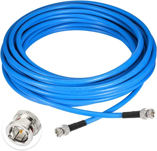 Vista 12 de Superbat Cable SDI 3G/6G/12G de 1 pie BNC Jumper Belden 1694A, compatible con video HD-SDI/3G-SDI/4K/8K, para convertidor de cámaras, cable SDI