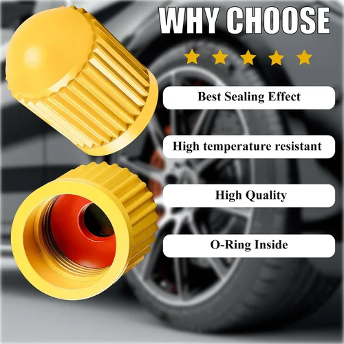 Vista 57 de 10 piezas de tapas de válvula de neumático TPMS con vástago largo, tapas de válvula de rueda de plástico negro para TPMS TR20008, tapas de vástago
