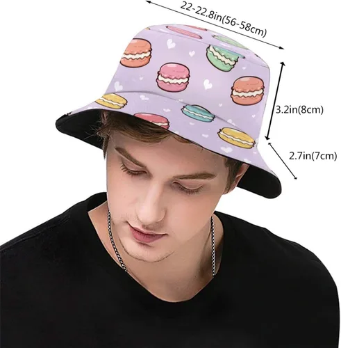 Vista 3 de Sombrero de pescador, sombreros de pesca, para verano, viajes, playa, sol, protección UV, plegable, gorra de pescador para hombres, mujeres