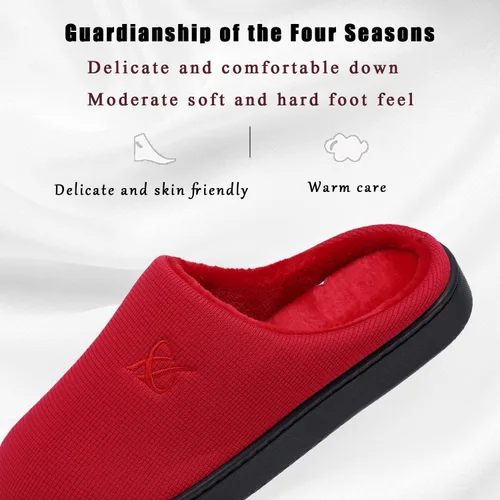 Vista 2 de Pantuflas de espuma viscoelástica para mujer y hombre.