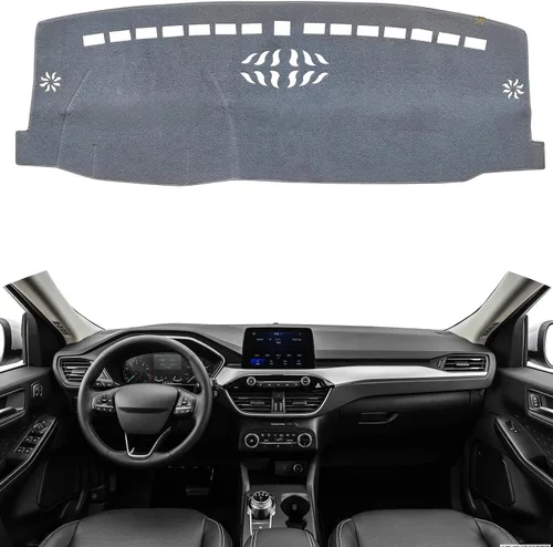 Vista 13 de TUCAREST Funda para salpicadero Compatible con Toyota Corolla 20-24/19 Corolla SE XSE 4 puertas Hatchback alfombrilla antideslizante para Franela