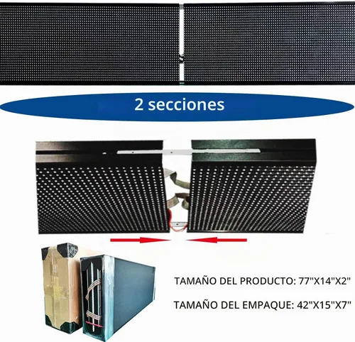 Vista 7 de Letrero LED Programable HS, Letreros de Neón Abiertos con Desplazamiento Digital para Exteriores, Pantalla de Visualización de Mensajes