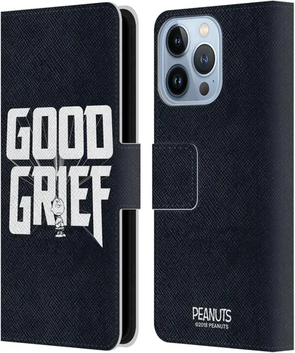 Vista 138 de Head Case Designs Funda de piel con licencia oficial de Peanuts Charlie Brown Good Grief Rock Tees compatible con Apple iPhone 11 Charlie Brown Buen