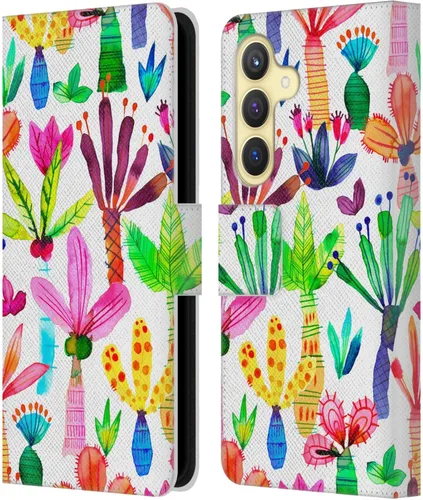 Vista 86 de Head Case Designs Officially Licensed Ninola Brushstrokes Black Summer Patterns Leather Wallet Case Compatible with Samsung Galaxy A07 4G