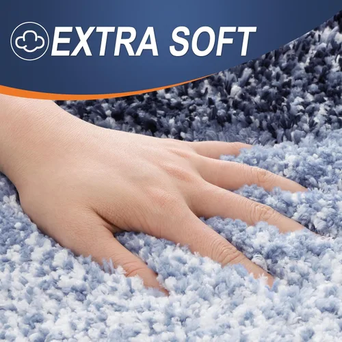 Vista 5 de OLANLY Juego de 2 alfombras de baño y alfombras de baño ombré, tamaño 36 x 24 pulgadas y juego de alfombras de baño 30 x 20 + 24 x 20 pulgadas