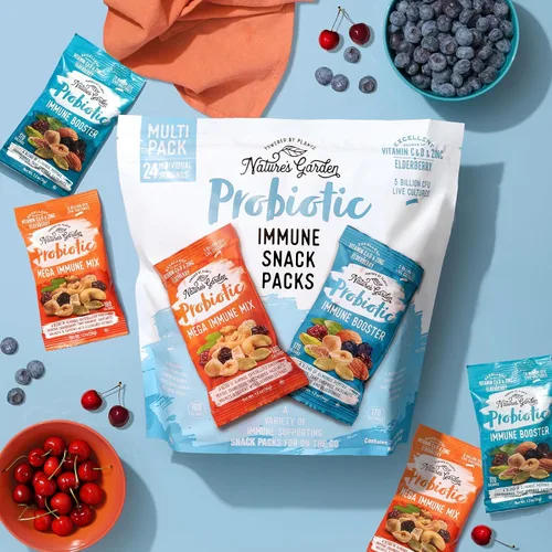 Vista 6 de Nature's Garden Paquetes de aperitivos probióticos inmunes (28.8 oz)