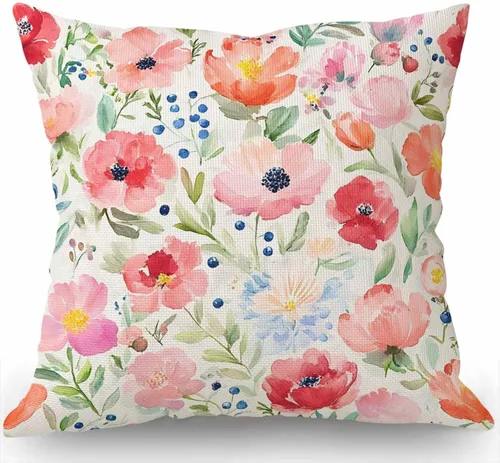 Vista 13 de Swono Funda de almohada decorativa de girasoles negros con flores tropicales y margaritas, bonita funda de almohada decorativa de girasol floral