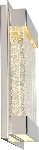 Vista 5 de WAC Lighting dweLED, aplique de pared LED cuadrado mítico 3000K en níquel pulido