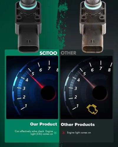 Vista 5 de SCITOO Sensor de presión absoluta del colector MAP 05149174AB para Ram para 1500 2013-2018, para Jeep para Wrangler 2012-2017 para Grand Cherokee
