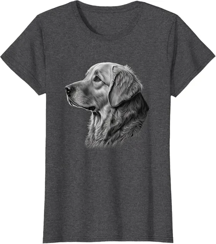 Vista 5 de Camiseta divertida Golden Retriever, Negro