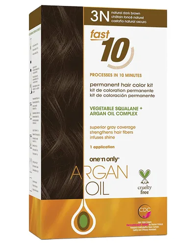 Vista 10 de One 'N Only Fast 10 - Kit de coloración permanente para el cabello, tinte para el cabello para mujeres con aceite de argán para mantener