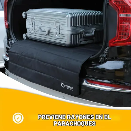 Vista 2 de Protector de parachoques trasero grande para automóviles, 38 x 25 pulgadas, protector de parachoques trasero de automóvil plegable, protege