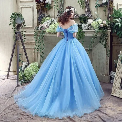 Vista 2 de Chupeng - Vestido de noche con hombros descubiertos para mujer