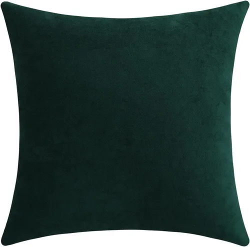 Vista 21 de Juego de 2 fundas de almohada decorativas de pana burdeos suaves y acogedoras, fundas de cojín cuadradas de chenilla para sofá, decoración de sala