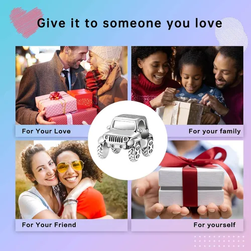 Vista 300 de LUXILLA Abalorio de plata de ley 925 para madre, hija, abuela, para familia, amor, madre, hija, abuela, para pulseras, collares, dijes, abalorios