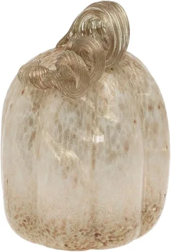 Vista 21 de Boston International Calabaza de cristal para otoño, cosecha, Acción de Gracias, decoración de mesa de vidrio soplado a mano, pequeño, remolino