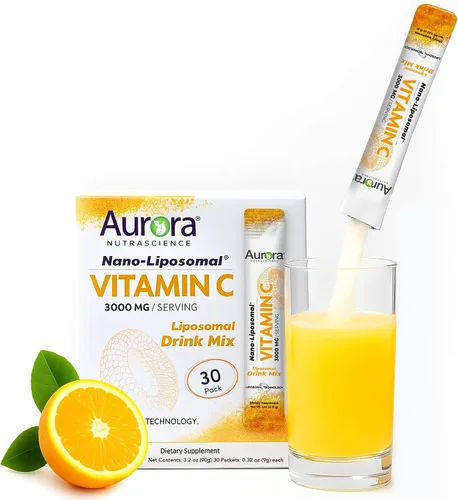 Vista 11 de Aurora Nutrascience - Vitamina C líquida liposomal, suplemento de apoyo inmunológico saludable para adultos, sin azúcar, 3000 mg por porción