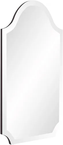 Vista 2 de Howard Elliott Collection Espejo de pared biselado arqueado, espejo rectangular con acabado de vidrio espejo, perfecto para dormitorio, baño