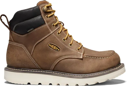 Vista 2 de KEEN Utility - Bota de trabajo impermeable de 6 pulgadas para hombre con puntera redonda y suave Cincinnati Bélgica/Sandshell