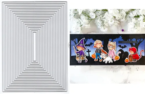 Vista 9 de DzIxY Troqueles de corte de metal con borde de encaje para kit de fabricación de tarjetas, troqueles de papel de relieve, plantillas de máquina de 10
