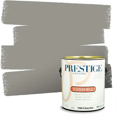 Vista 146 de PRESTIGE Paints - Pintura interior e imprimación en uno, 1 galón, cáscara de huevo, pimienta envejecida