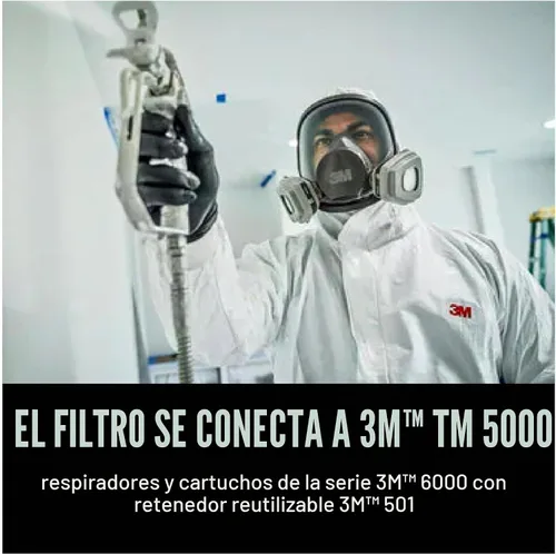 Vista 4 de 3M Filtro de partículas 5P71, P95, 5 pares de filtros