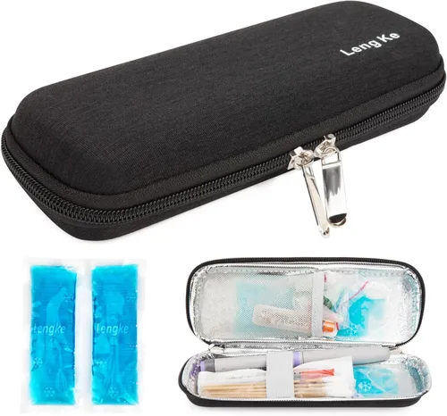 Vista 11 de YOUSHARES Bolsas de hielo para diabetes para bolsa de viaje con aislamiento de medicamentos, bolsas de hielo aprobadas por la TSA para estuche de 2