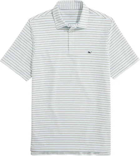 Vista 28 de Vineyard Vines Polo Bradley Stripe Sankaty para hombre Ocean Breeze Tejeda