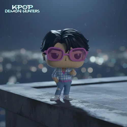 Vista 2 de Funko Pop! Animation: Kpop! Demon Hunter - Jinu - 1/6 probabilidades para variante de persecución rara - Figura de vinilo coleccionable - Idea