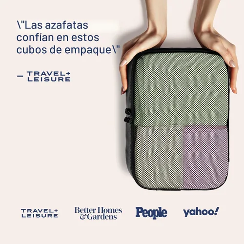 Vista 3 de Shacke Juego de 5 cubos de embalaje para viajes con bolsa de lavandería Juego de 5 - Air Black
