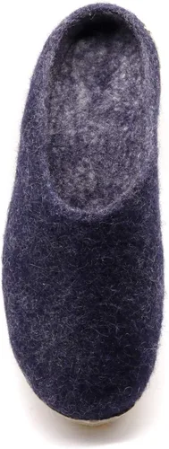 Vista 4 de Pantuflas tipo mule para hombre de lana merino de fieltro 'Astoria