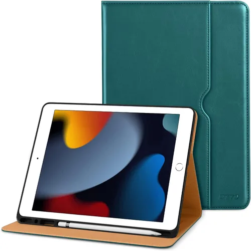 Vista 38 de DTTO Funda para iPad de 9ª/8ª/7ª Generación de 10.2 Pulgadas 2021/2020/2019, Funda de Soporte Folio Empresarial de Cuero Premium con Soporte