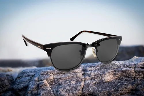 Vista 3 de Gafas de sol polarizadas CLIP-ON para Ray-Ban Clubmaster RB5154 (RX5154) 51-21-145