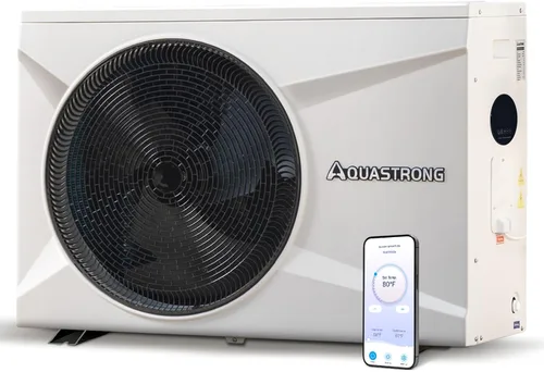 Vista 11 de AQUASTRONG Bomba de calor para piscina, calentador eléctrico para piscina sobre el suelo y en el suelo, calefacción y refrigeración para piscinas