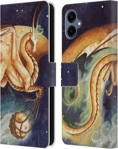 Vista 34 de Head Case Designs Officially Licensed Carla Morrow Galactic Entrancement Dragons Leather Wallet Case Compatible with Samsung Galaxy A07 4G