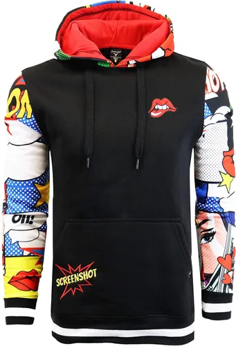 Vista 5 de Screenshot - Sudadera con capucha de forro polar para hombre estilo urbano