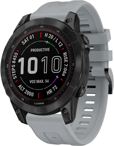 Vista 9 de REYDA Correa de silicona compatible con Garmin Fenix 7/7 Pro/6/6 Pro/5/5 Plus, 0.866 pulgadas de ajuste rápido, correa de silicona deportiva