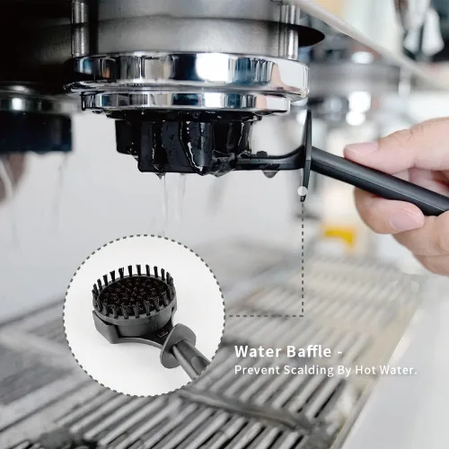 Vista 5 de watchget Cepillo de limpieza para máquina de café expreso, cepillo Grouphead con 1 cerdas de nailon desmontables, cerdas de limpieza de espresso