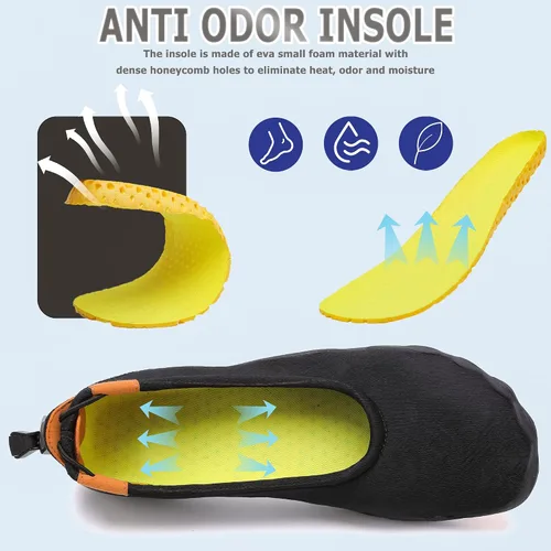 Vista 6 de YYXMS Zapatos de agua para hombres y mujeres, descalzos, de secado rápido, para pesca, buceo, caminar, navegar, surf, yoga
