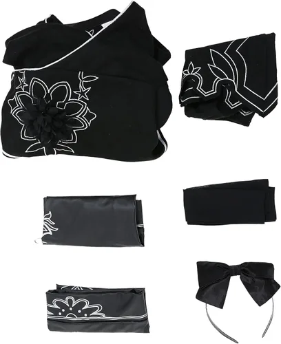 Vista 7 de Miccostumes Disfraz de cosplay modelo B n 2 para mujer con medias de cinta