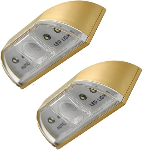 Vista 12 de Lámpara de luz de ojo de cerradura con batería PIR infrarrojo IR inalámbrico sensor automático detector de movimiento de puerta con 4 bombillas LED
