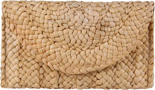 Vista 8 de Freie Liebe Straw Clutch Purses for Women Summer Beach Bags Envelope Woven Clutch Handbags
