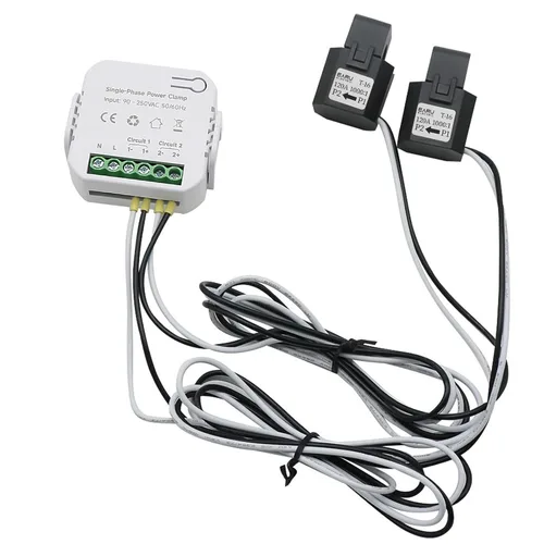 Vista 11 de AC110V 220V 80A Tuya App Smart Bilateral WiFi Medidor de Energía con 2PCS 80A CT Transformadores de Corriente Abrazaderas Sensores KWh Potencia