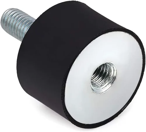 Vista 7 de 4 soportes de goma del aislador de vibración M8, pasos de rosca 1.25
